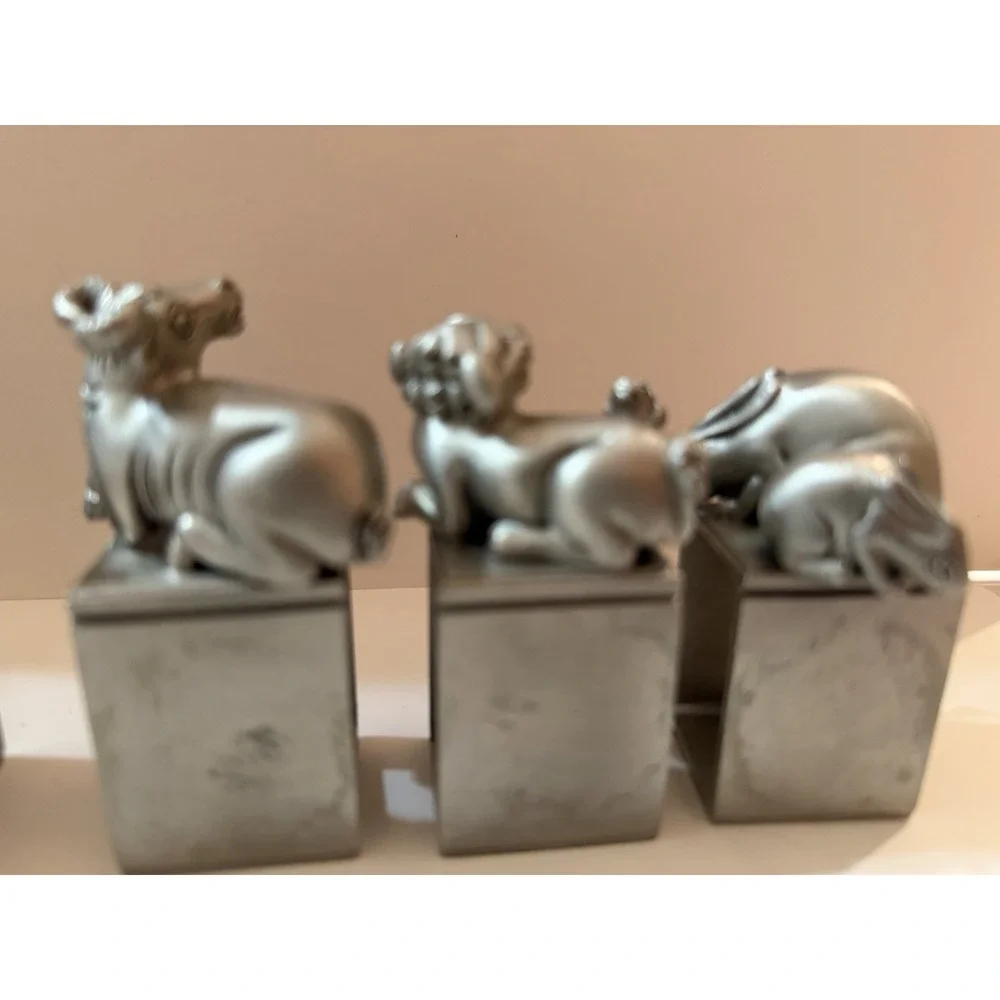 Tumasek Solid Pewter –‎ Eight Immortals & Auspicious Animals (Set of 6)